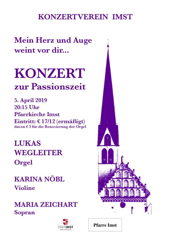Konzertverein Imst Passionskonzert 2019